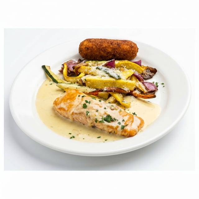 Salmon Dijon.
