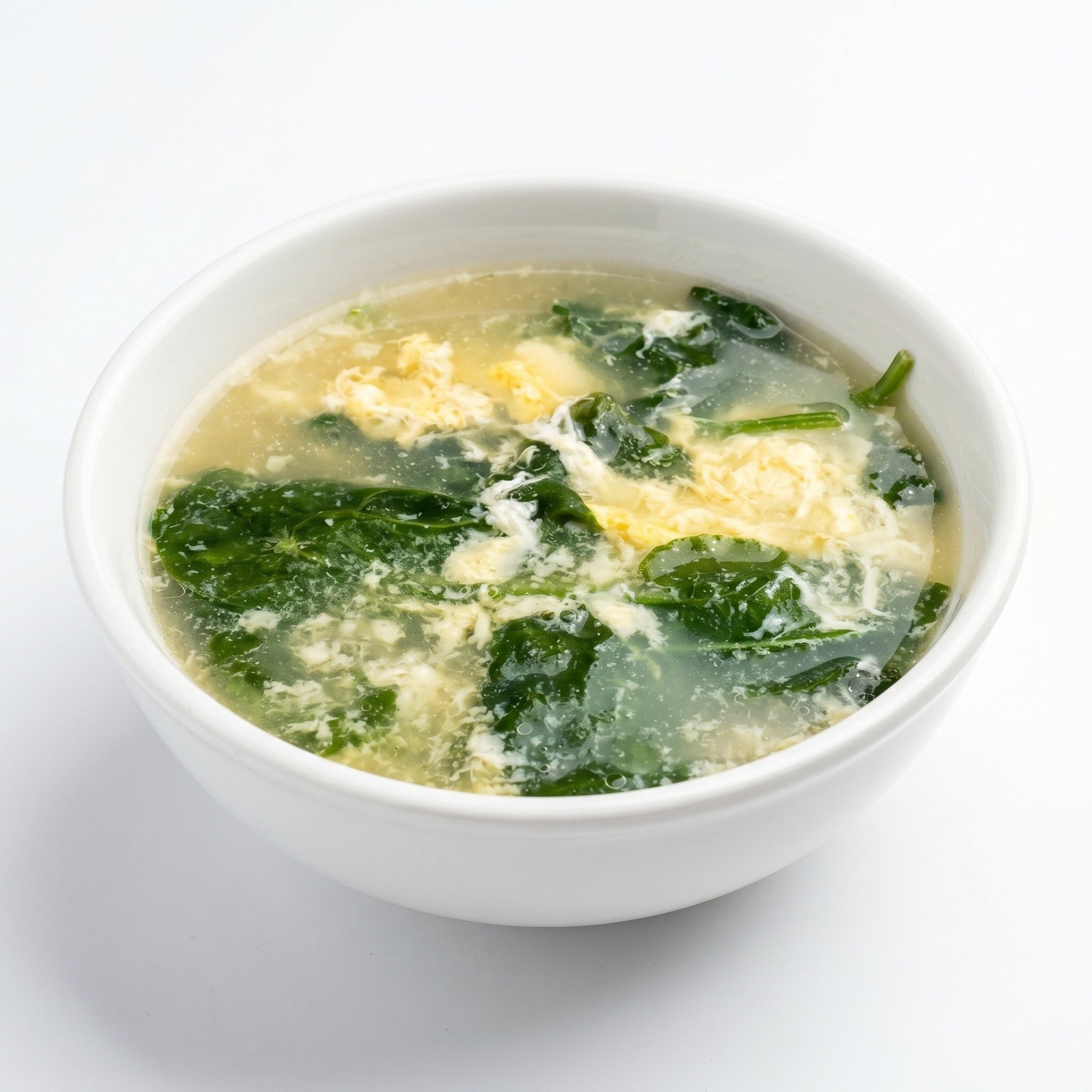 Stracciatella Romana with Spinach Soup.